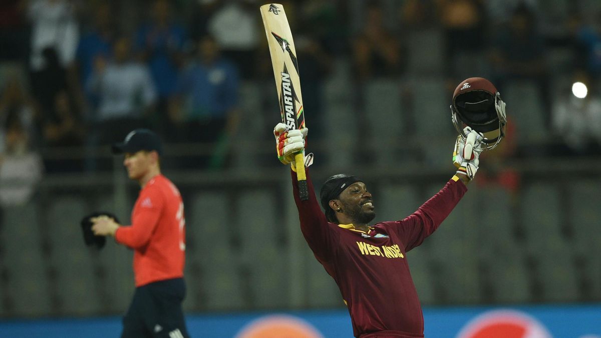 Chris Gayle scored a brilliant century at the Wankhede Stadium.