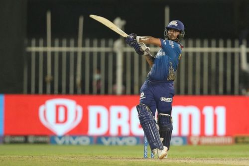 Ishan Kishan smashed an unbeaten half-century against the Rajasthan Royals [P/C: iplt20.com]