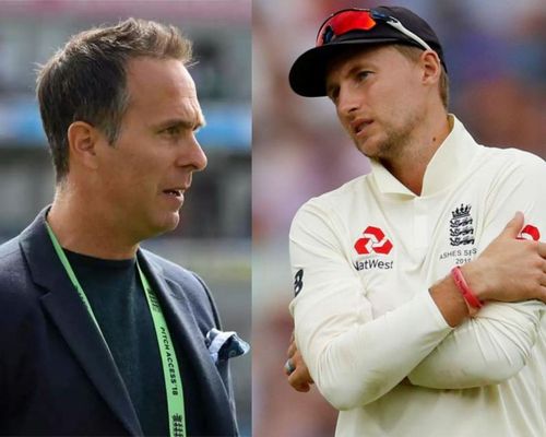 Michael Vaughan (L) reckons that England don't stand a chance in the Ashes