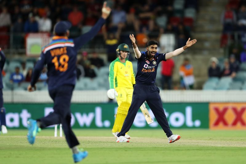 Jasprit Bumrah during the limited-overs series in Australia. Pic: Getty Images