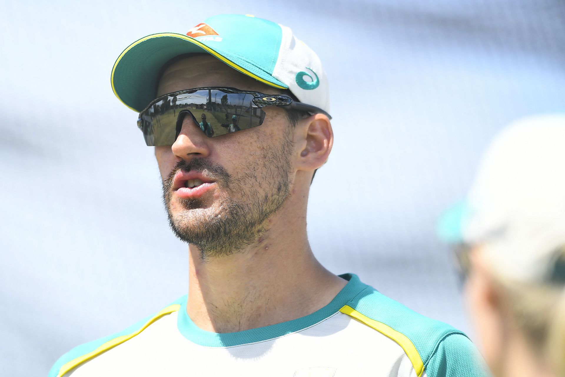 Mitchell Starc suffers a leg injury in training (Credit: Getty Images)
