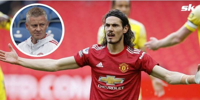 Cavani was taken off for Ronaldo in the 57th minute of Manchester United&#039;s clash against Everton