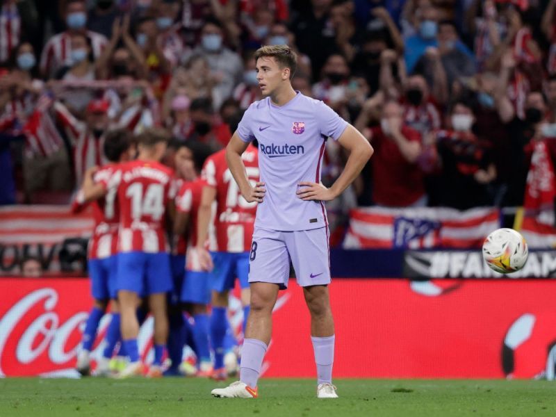 Nico Gonzalez was substituted at half-time for Sergi Roberto.