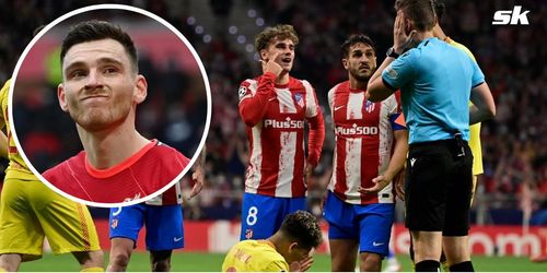 Antoine Griezmann saw an unfortunate red card in Liverpool's clash with Atletico Madrid yesterday