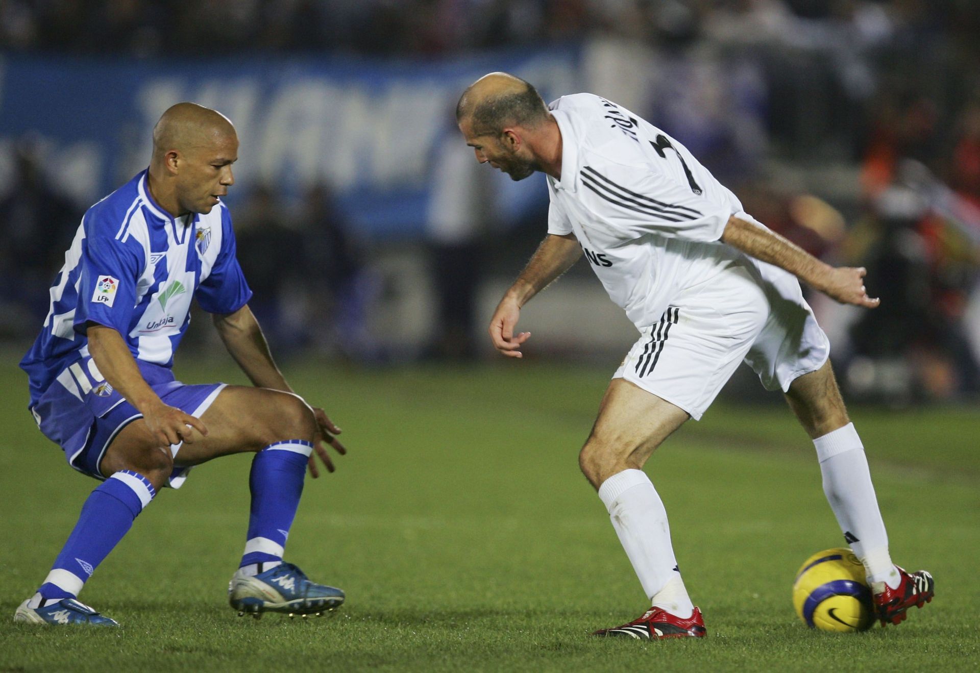 Zidane in Malaga v Real Madrid