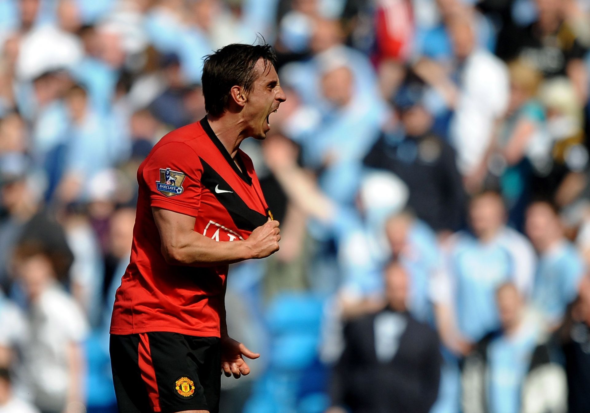 Gary Neville won eight Premier League titles