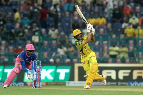 CSK opener Ruturaj Gaikwad during his hundred. Pic: IPLT20.COM