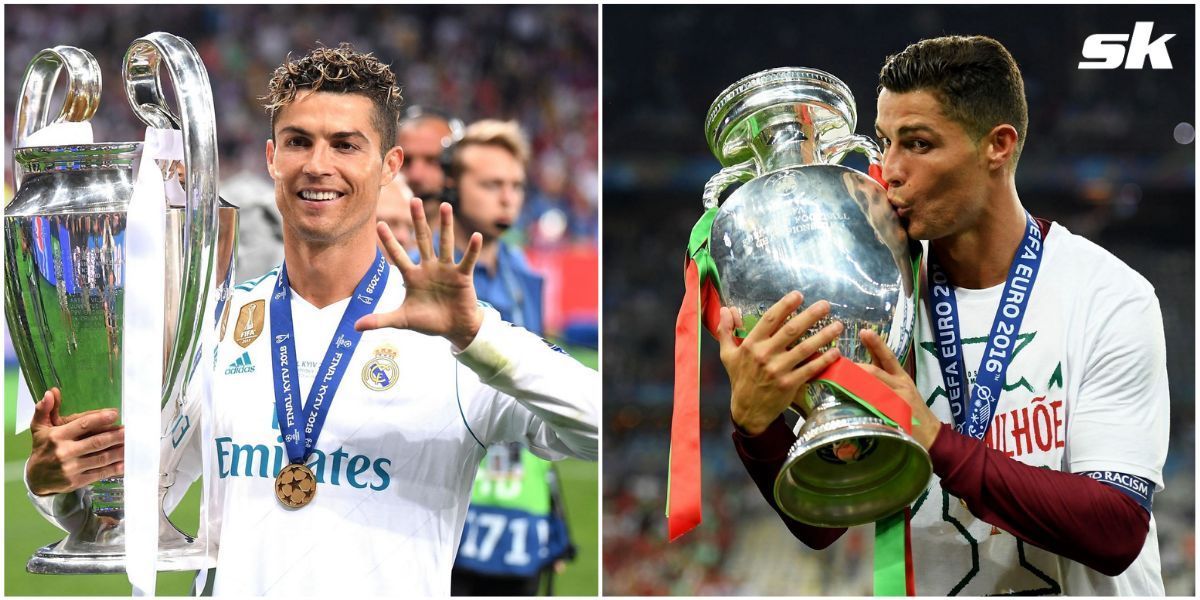 Ronaldo achieved the European double with Real Madrid and Portugal