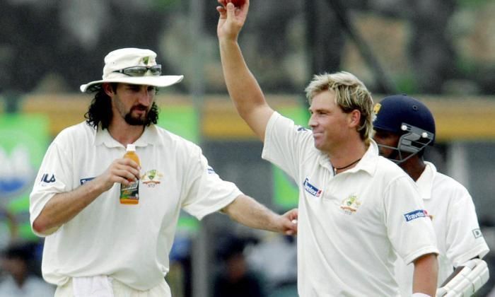 Jason Gillespie and Shane Warne [Image- Getty]