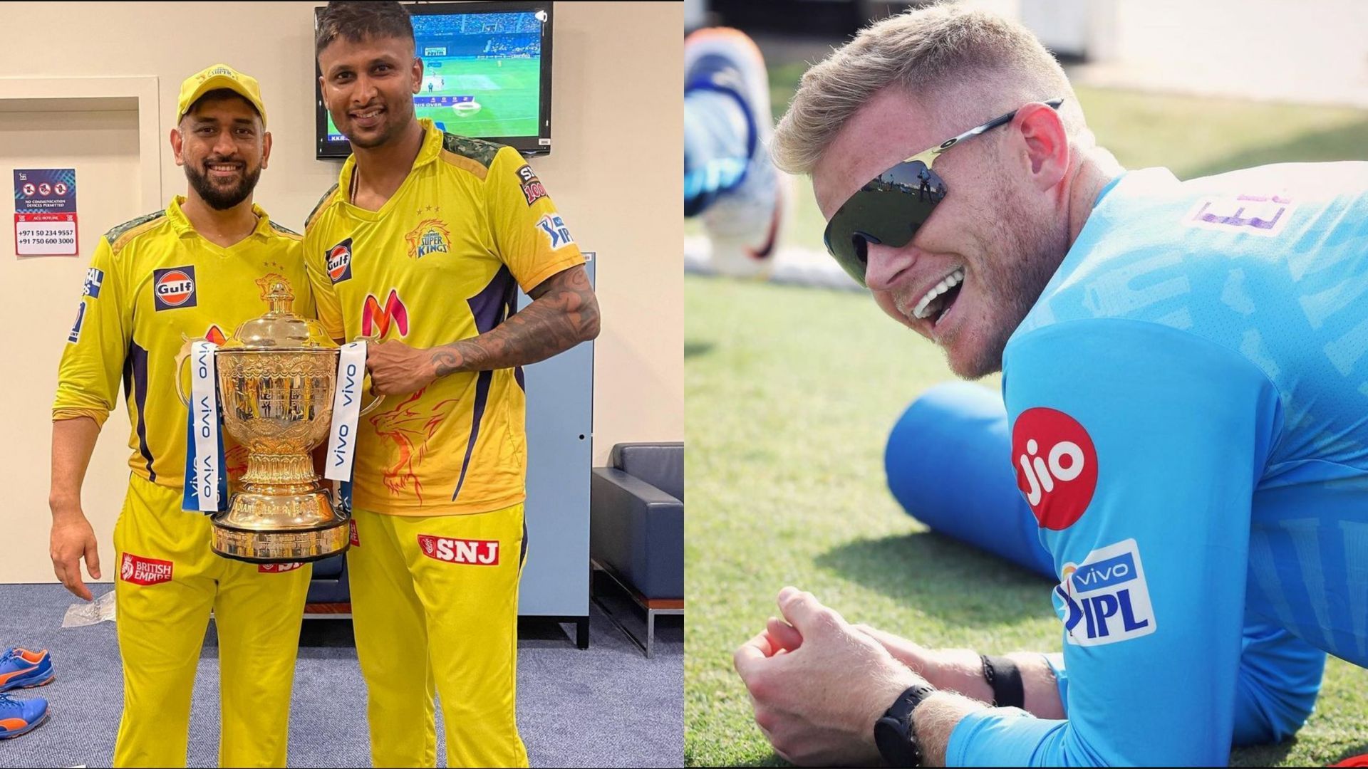 Krishnappa Gowtham and Sam Billings (Image Source: Instagram)