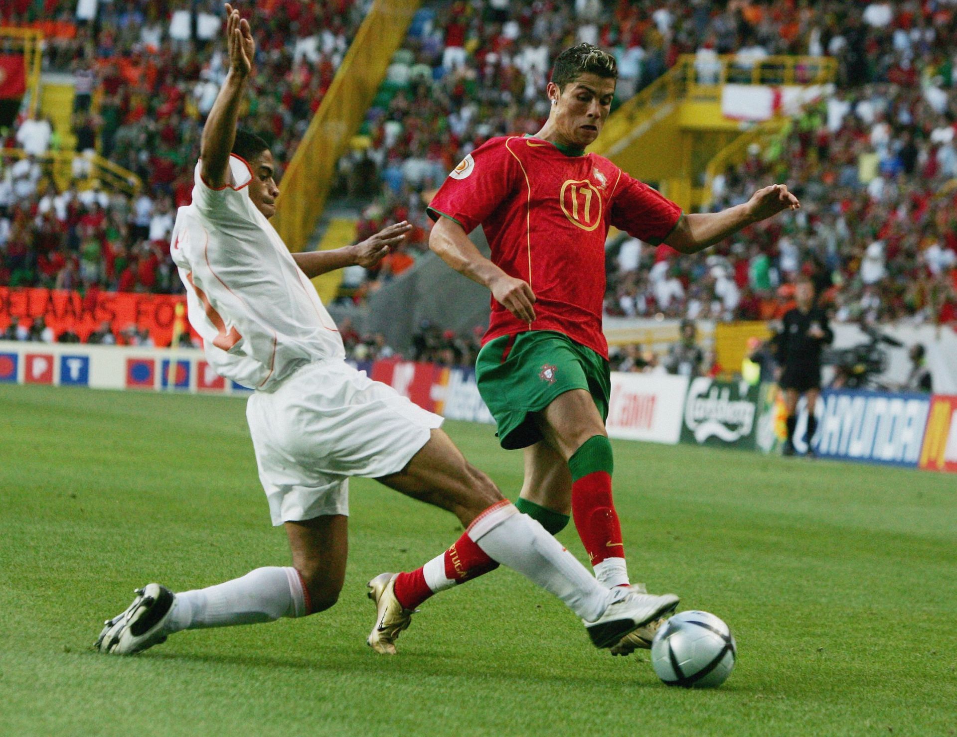 Ronaldo used to wear No.17 in his initial days with Portugal