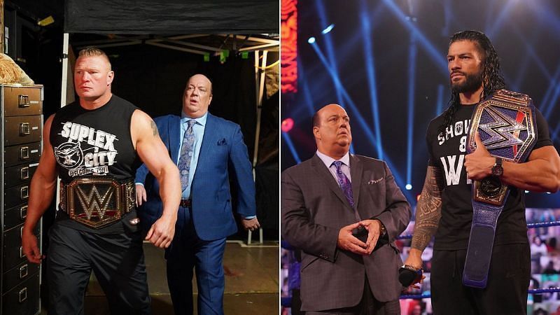 Roman Reigns and Brock Lesnar are two of the top stars that Paul Heyman has cornered