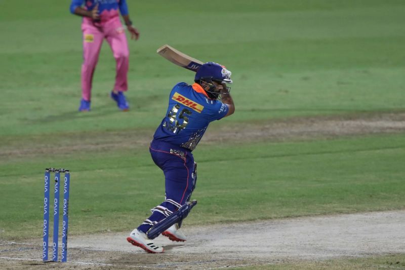 Rohit Sharma batting for Mumbai Indians in IPL 2021. Pic: IPLT20.COM