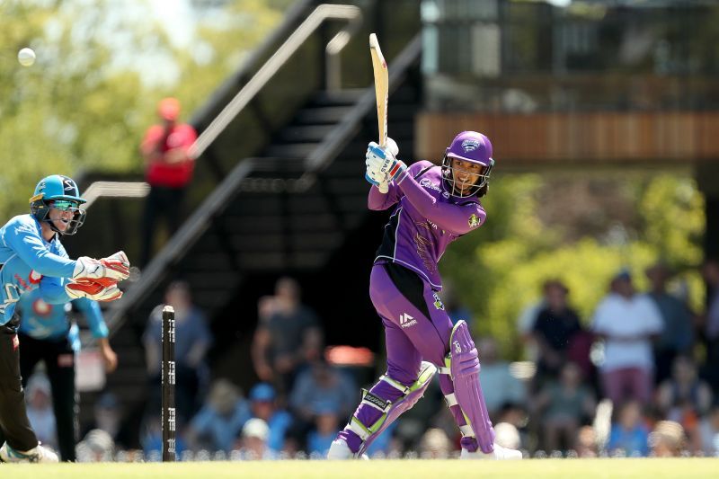 Smriti Mandhana batting during a WBBL game. Pic: Getty Images