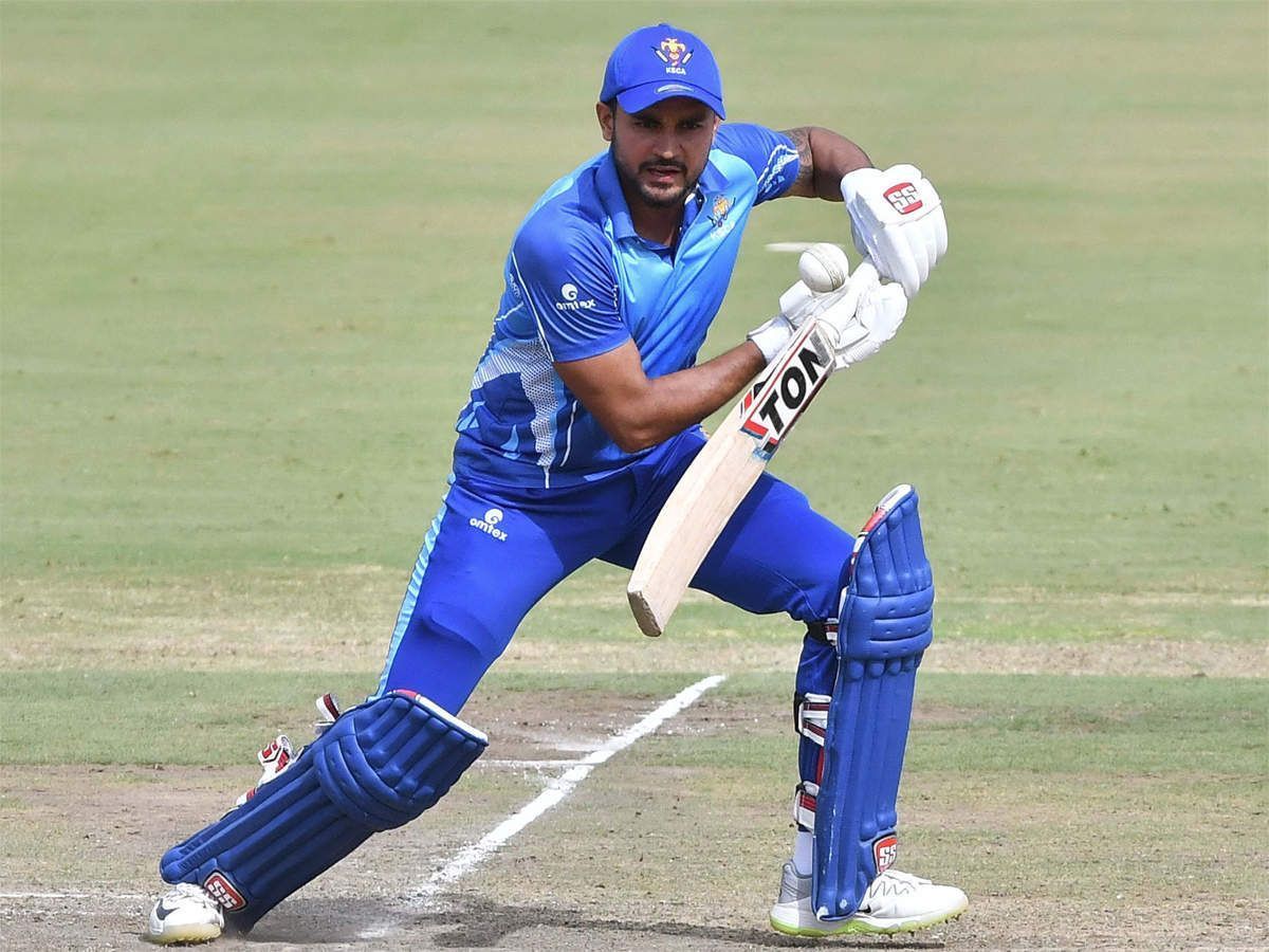 Manish Pandey will captain Karnataka in the 2021-22 Syed Mushtaq Ali Trophy