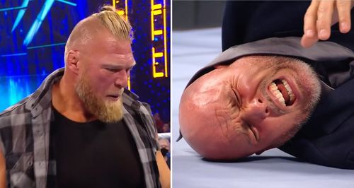 Brock Lesnar destroyed Adam Pearce on SmackDown