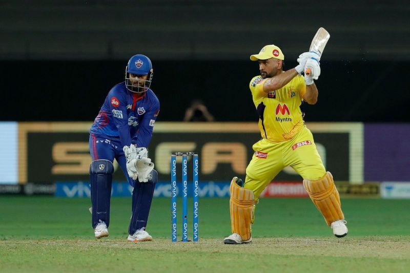 MS Dhoni worked very hard for his 27-ball 18 (Image Courtesy: IPLT20.com)