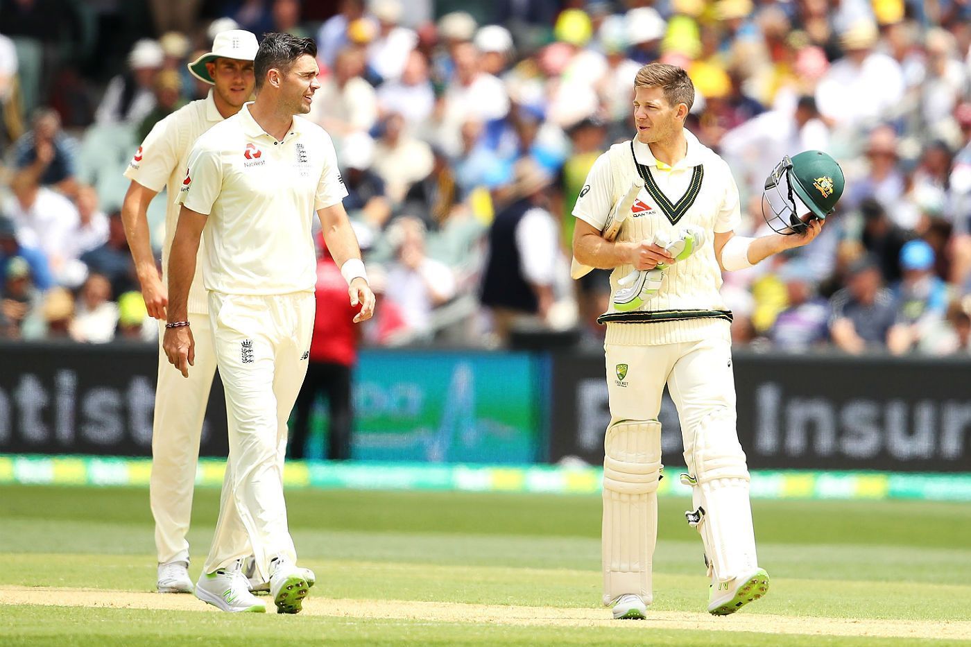 James Anderson (L) has not taken Tim Paine&#039;s taunts in the build-up to the Ashes lightly