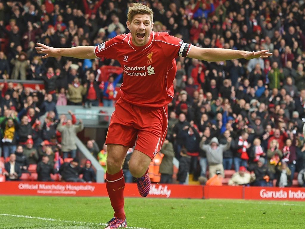 Being a midfielder was no problem for Gerrard, who still scored over a century of goals