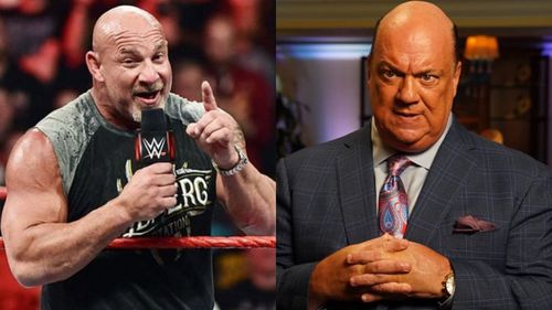 WWE Hall of Famer Goldberg (left); Paul Heyman (right)