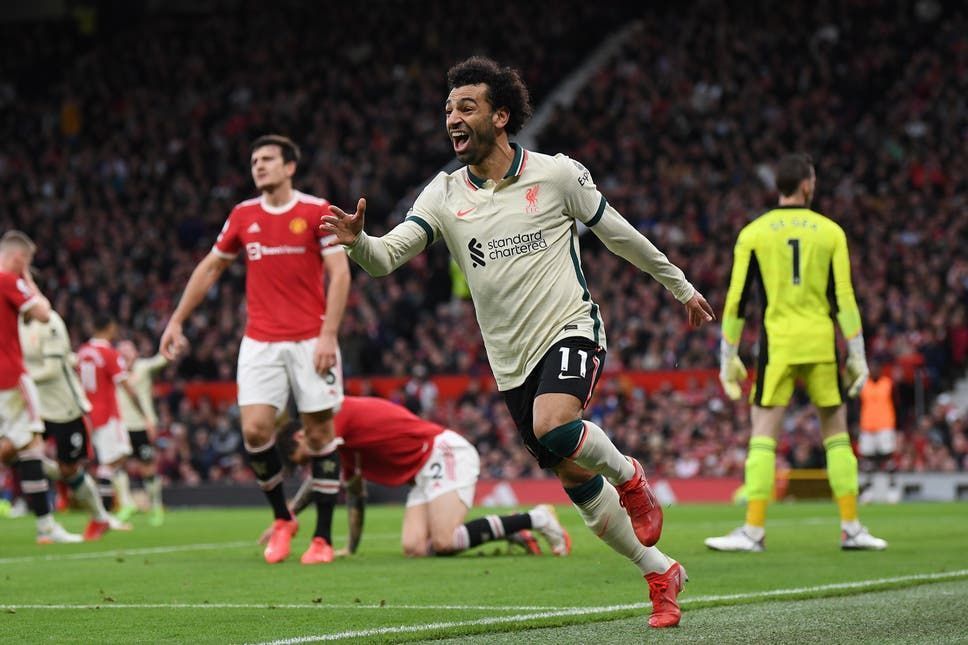 Salah at the treble as Liverpool trounce United.