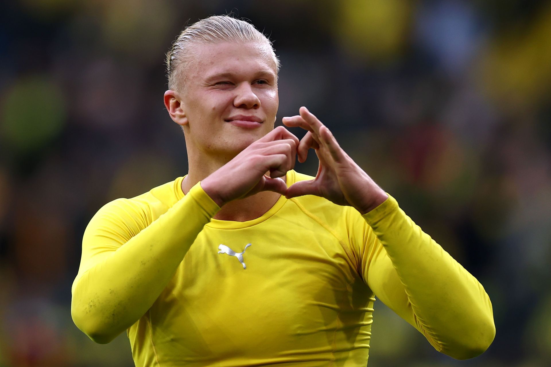 Borussia Dortmund forward Erling Haaland.