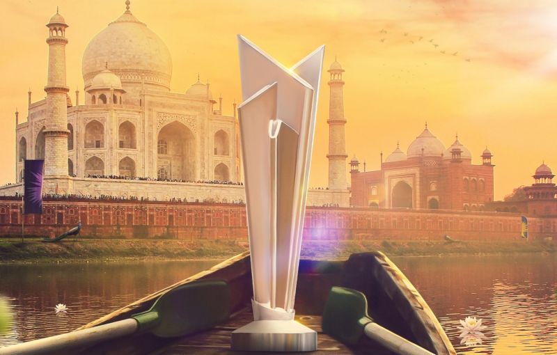 The T20 World Cup 2021 trophy. Pic: T20WorldCup/ Twitter