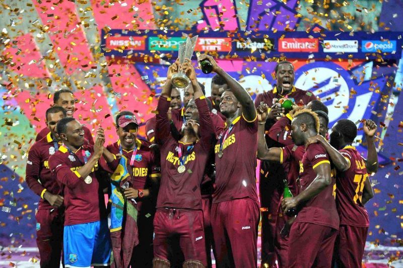 West Indies beat England to win the title in 2016. (Credits: Twitter)