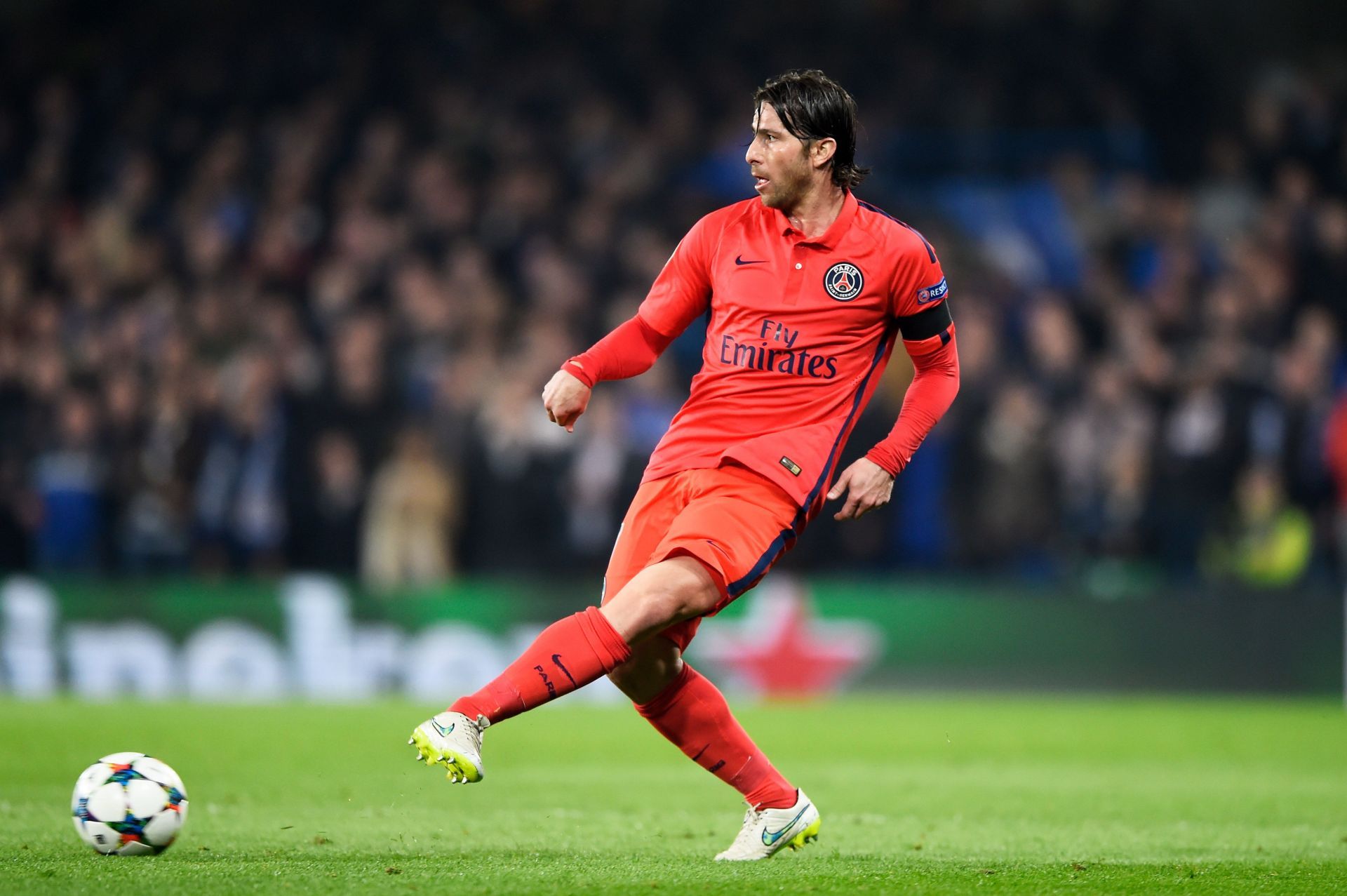 Maxwell played the majority of his career games in the PSG kit