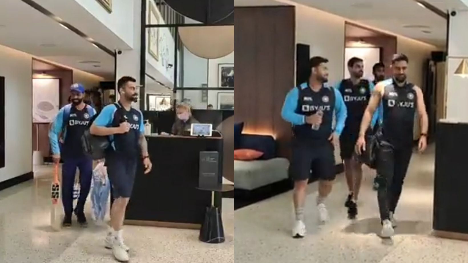 Virat Kohli, Ravindra Jadeja, MS Dhoni and Rishabh Pant on Sunday.