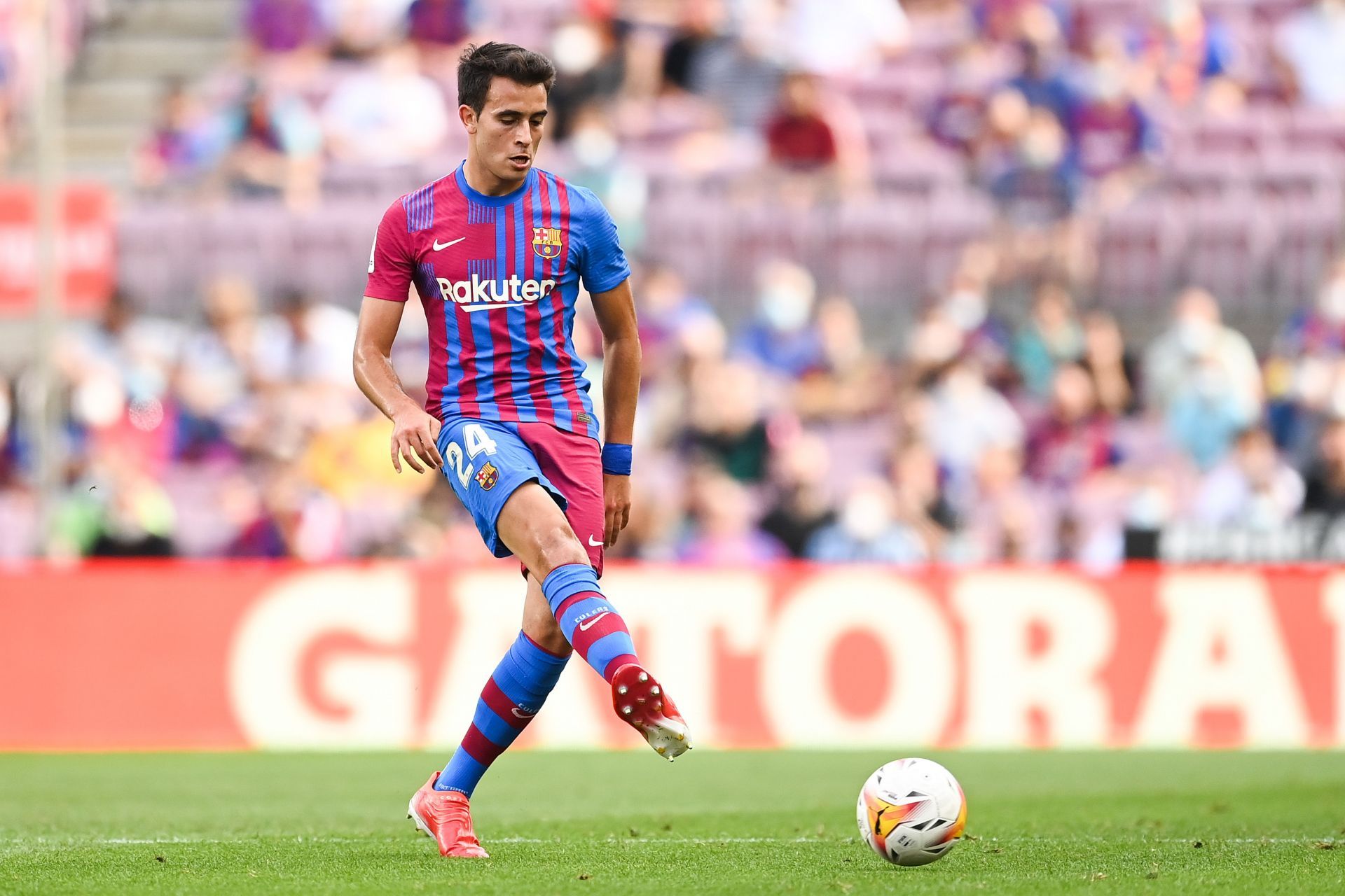 FC Barcelona vs Real Madrid: Eric Garcia in action