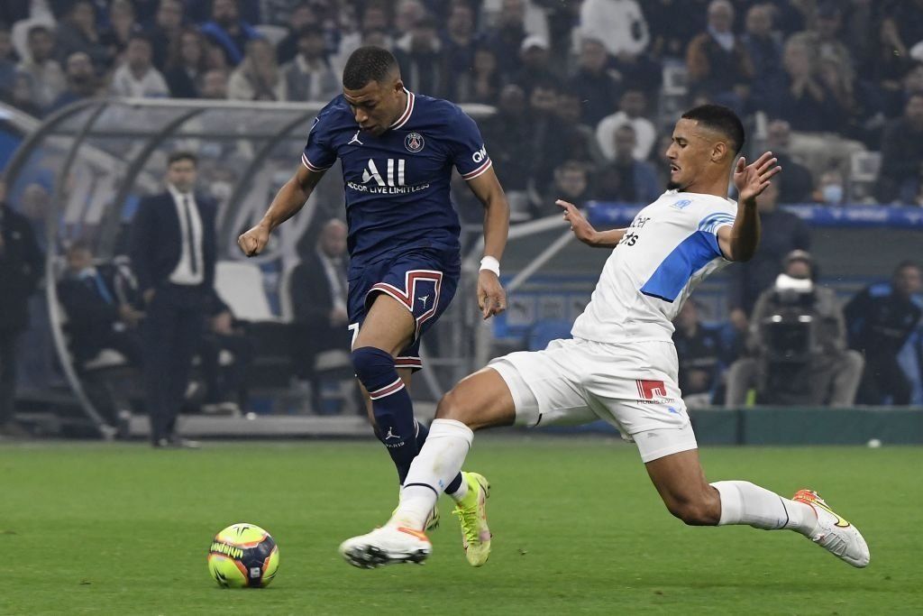 Saliba was a rock in defence for Marseille, keeping PSG at bay.