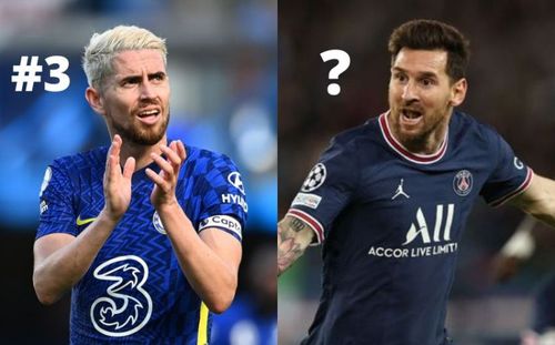 Chelsea's Jorginho and Paris Saint-Germain's Lionel Messi