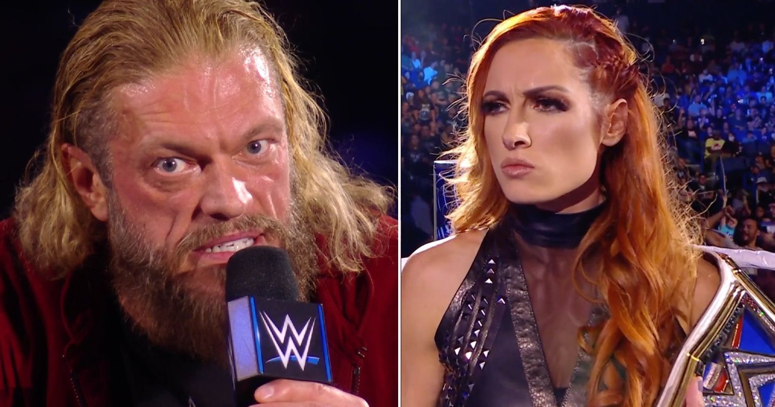 Becky Lynch has reacted to Edge&#039;s threat.