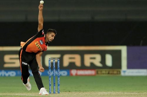 IPL debutant Umran Malik in action against KKR (Photo: BCCI)