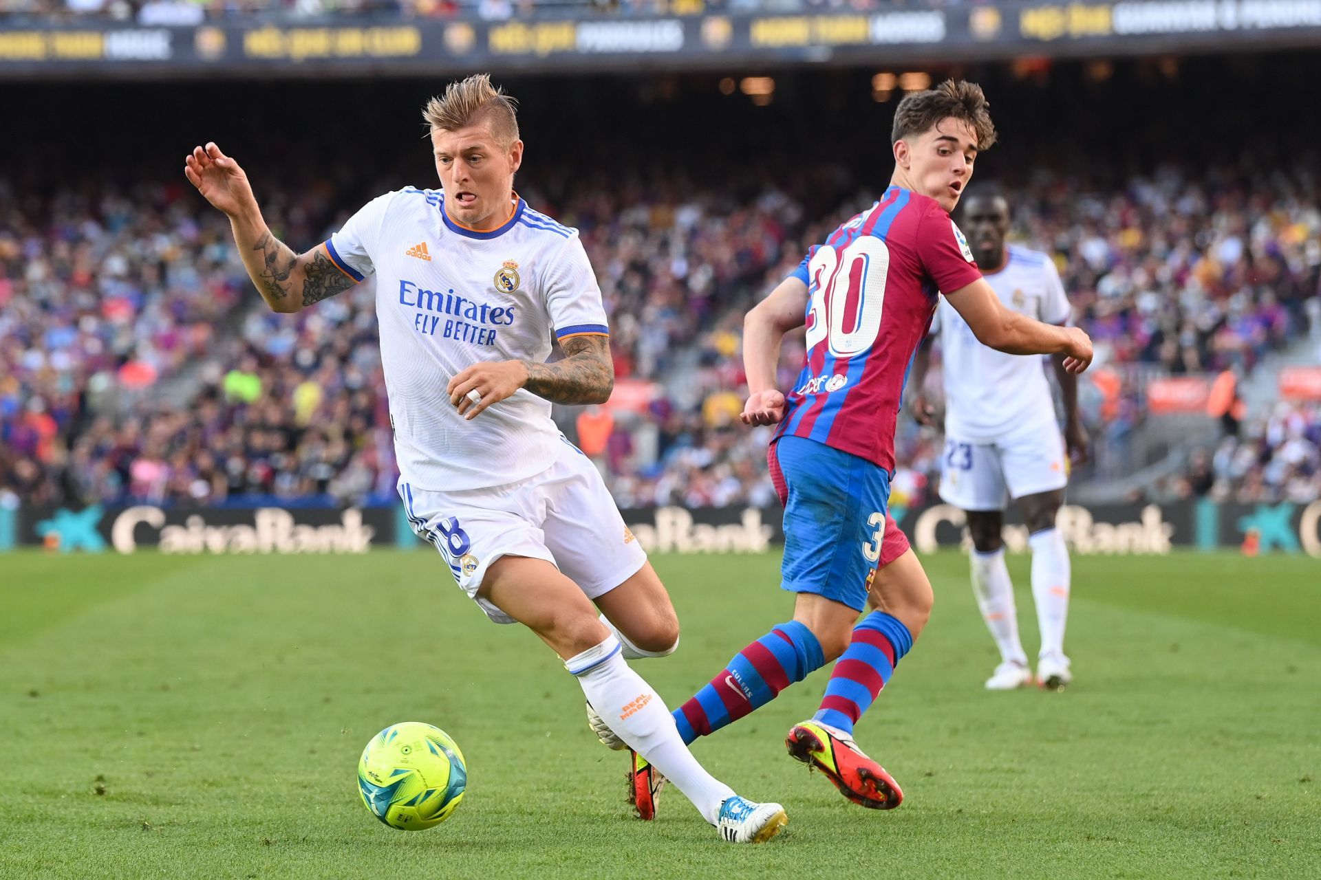 Gavi against Real Madrid - La Liga Santander