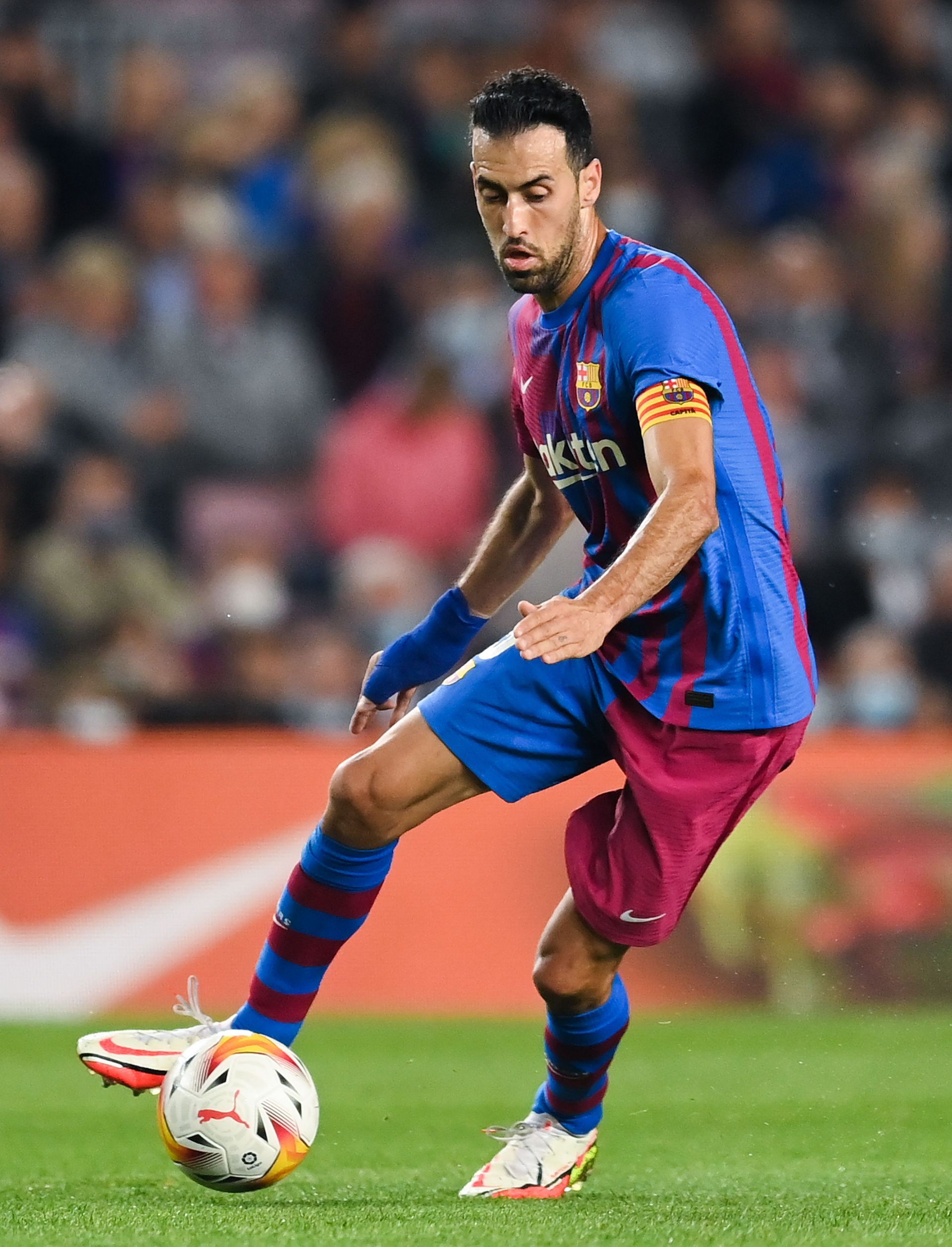 Sergio Busquets in action for FC Barcelona