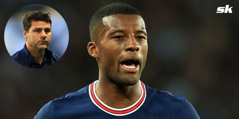 PSG midfielder Georginio Wijnaldum; (inset) Mauricio Pochettino