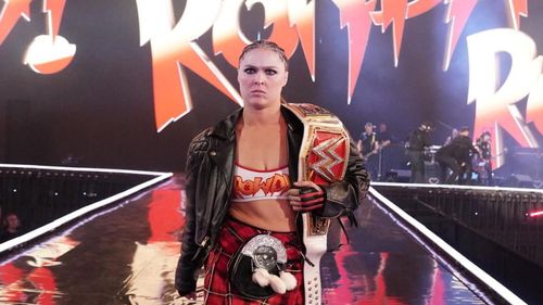 Ronda Rousey entering WrestleMania 35 as the RAW Women's Champion