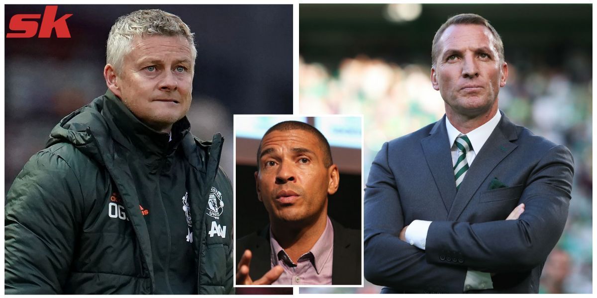Stan Collymore (inset) wants Manchester United to appoint Brendan Rodgers (R).