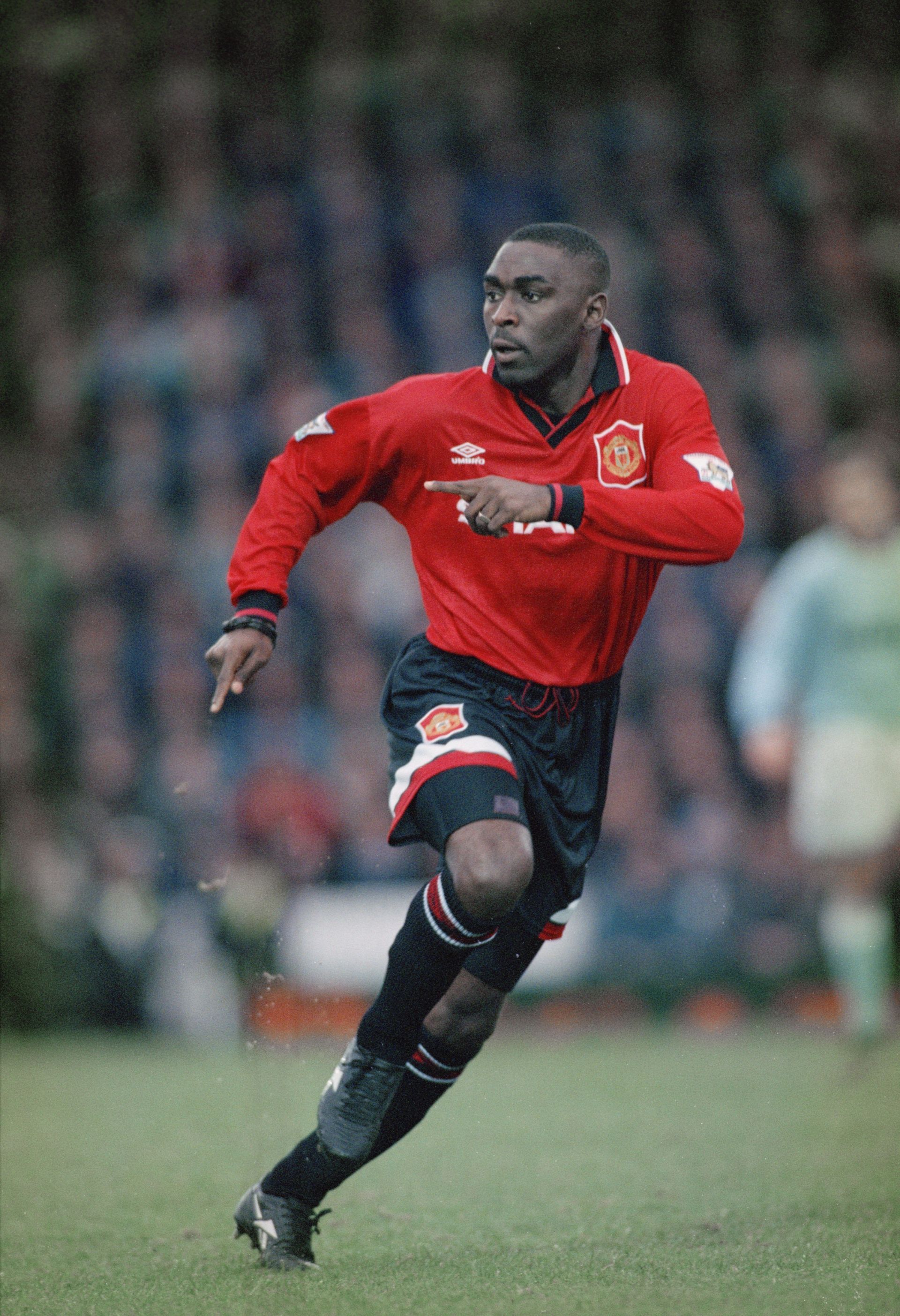 Andy Cole in Man United colors