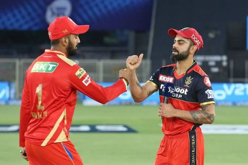 KL Rahul and Virat Kohli. Pic: IPLT20.COM