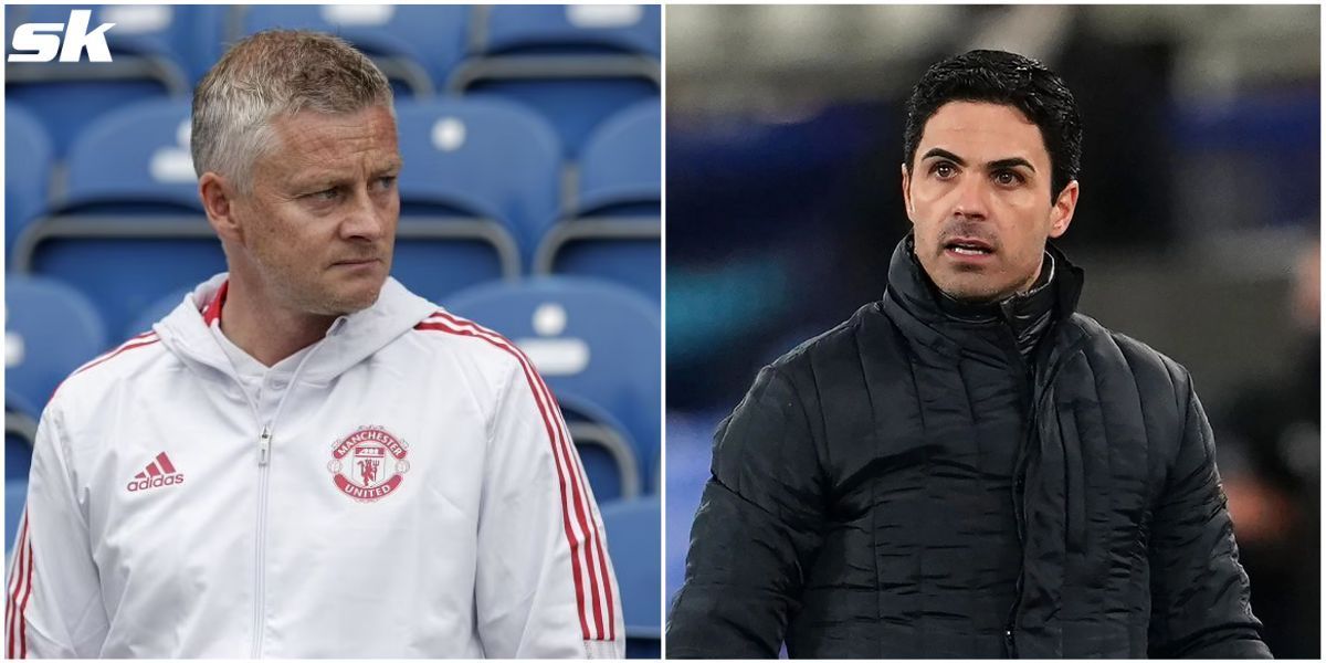 Manchester United manager Ole Gunnar Solskjaer (left) and Arsenal manager Mikel Arteta