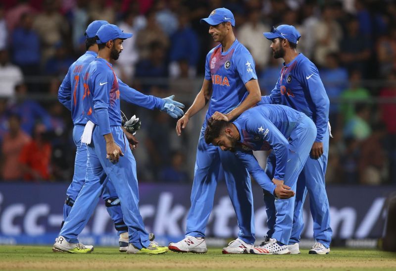 Virat Kohli is dejected after India lose the 2016 T20 World Cup semi-final. Pic: Getty Images