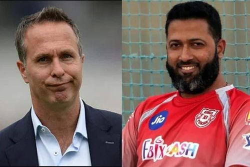 Michael Vaughan and Wasim Jaffer [Image- CA]