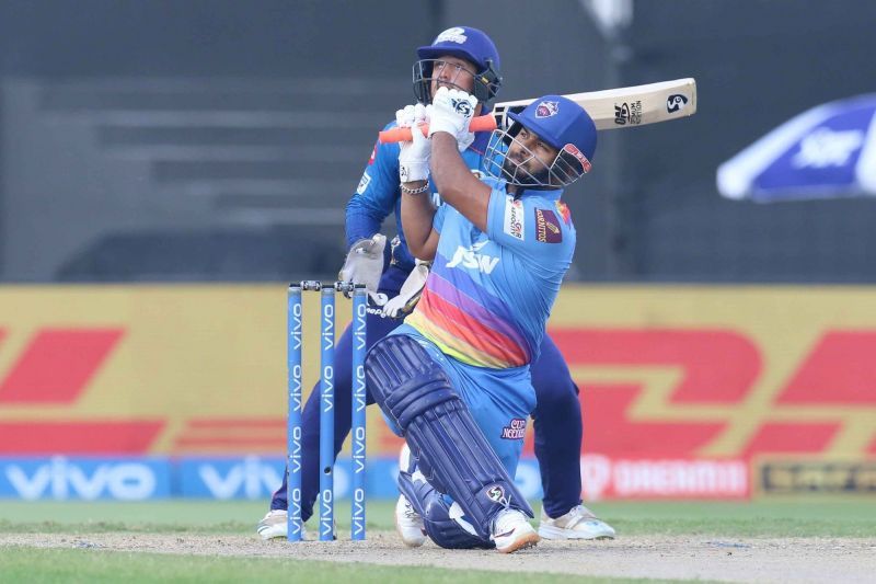 Rishabh Pant has tended to throw away his wicket while going for the big shots [P/C: iplt20.com]