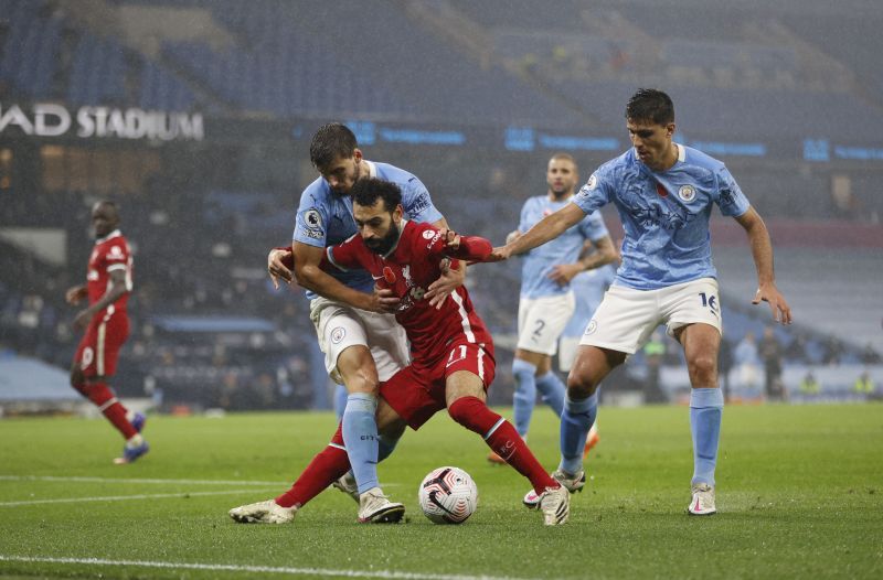 Mohammed Salah and Ruben Dias