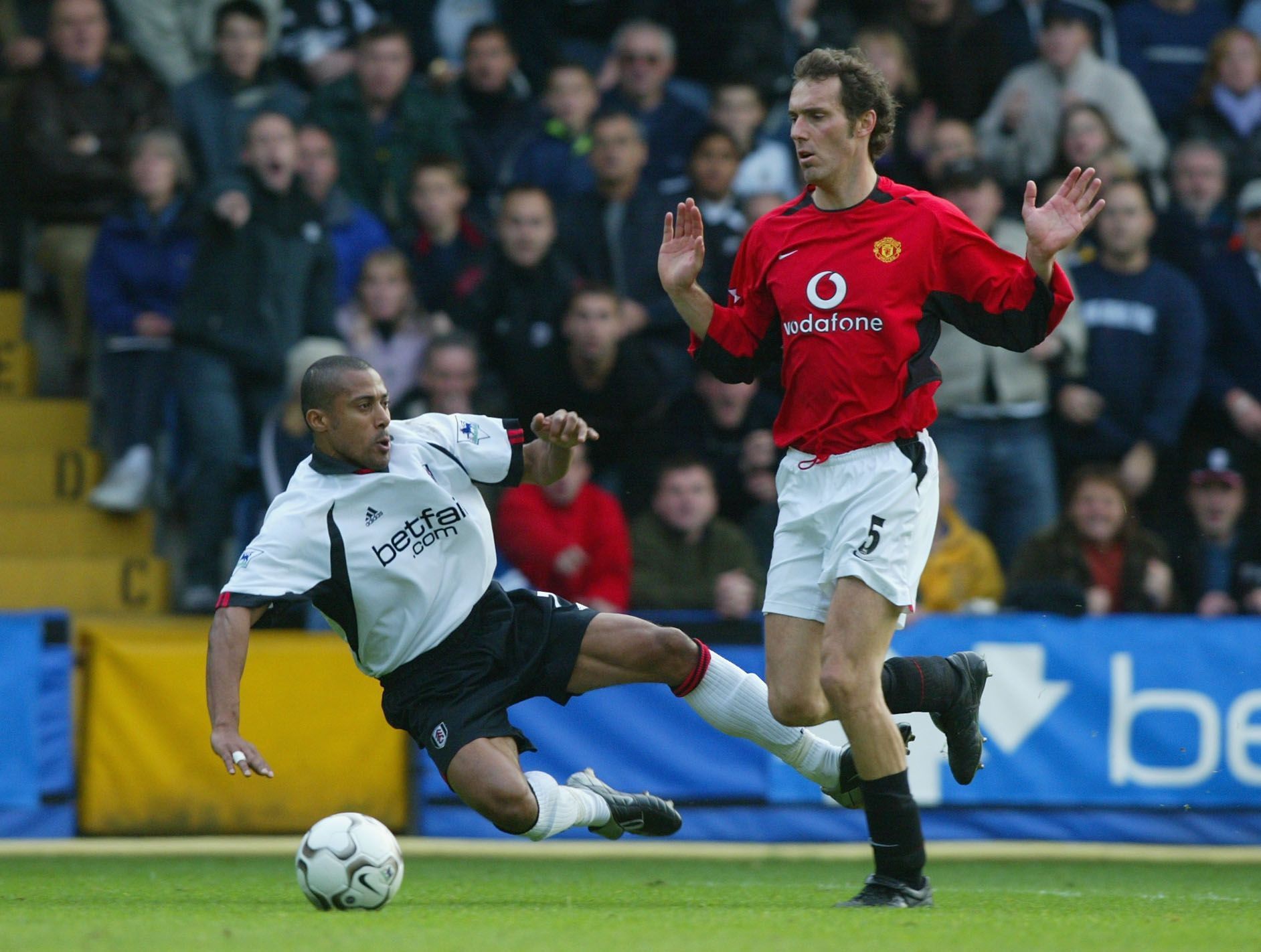 Laurent Blanc (right) is one of the oldest goalscorers in the Champions League.