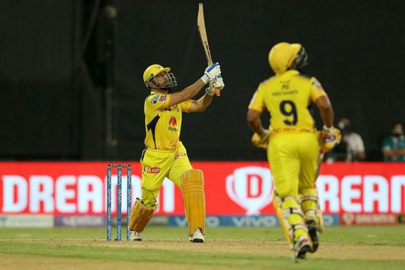 MS Dhoni batting against SRH. Pic: IPLT20.COM