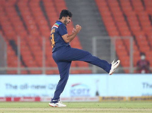 Shardul Thakur during the T20I series against England. Pic: Getty Images